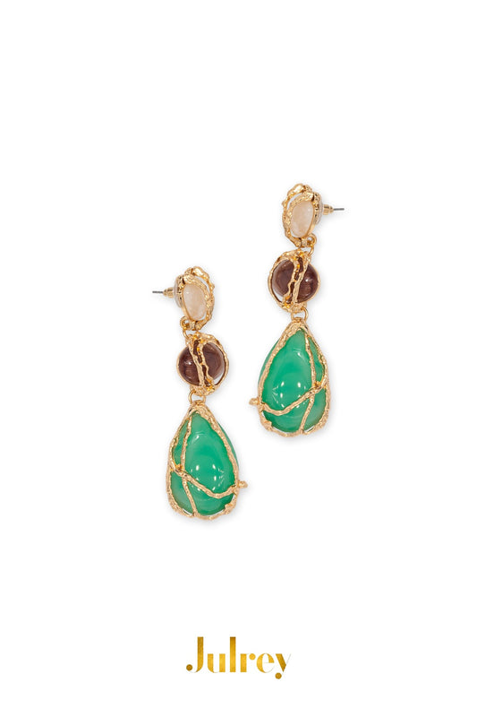 Emerald Embrace Earrings