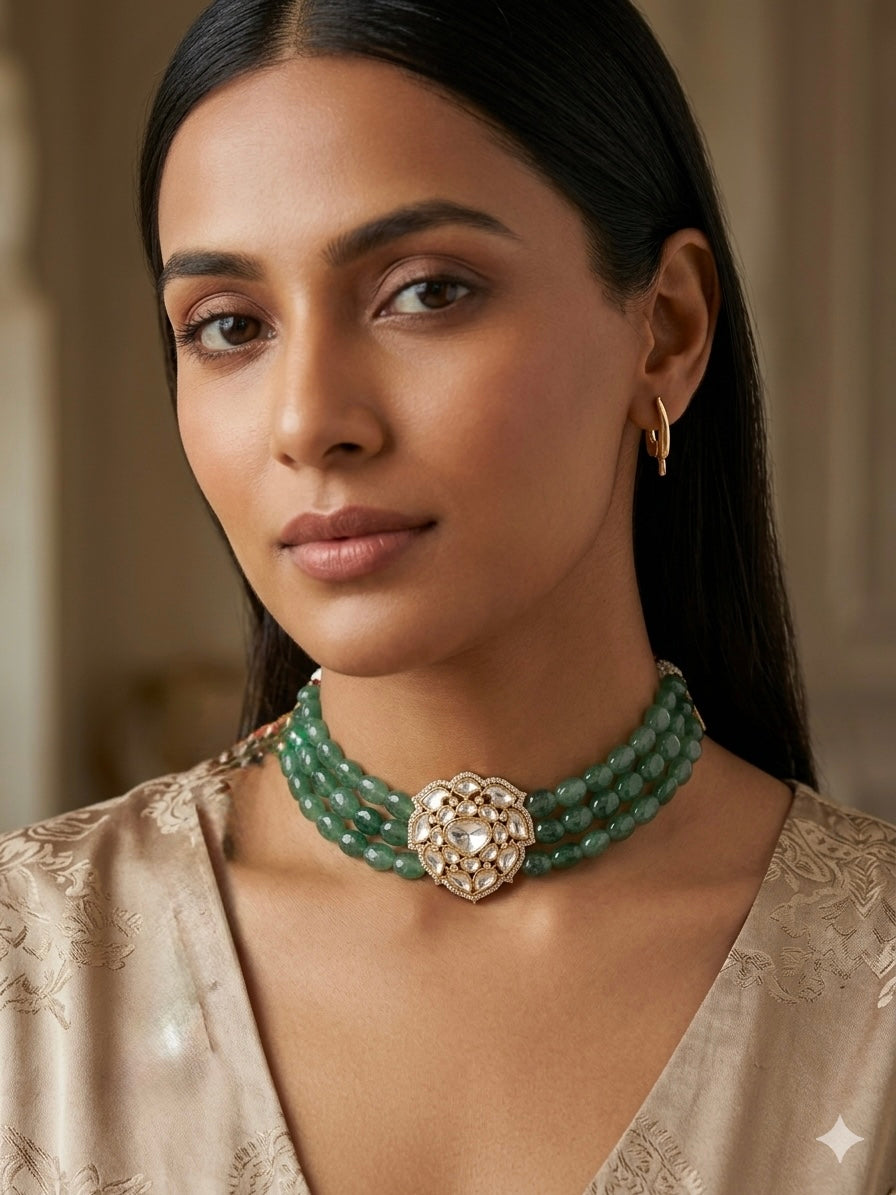 The Lotus Kundan Choker