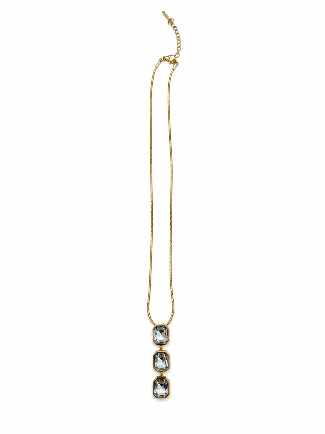 Triple Crystal Necklace