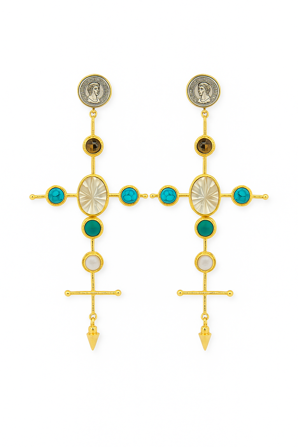 Eternal Cross Earrings