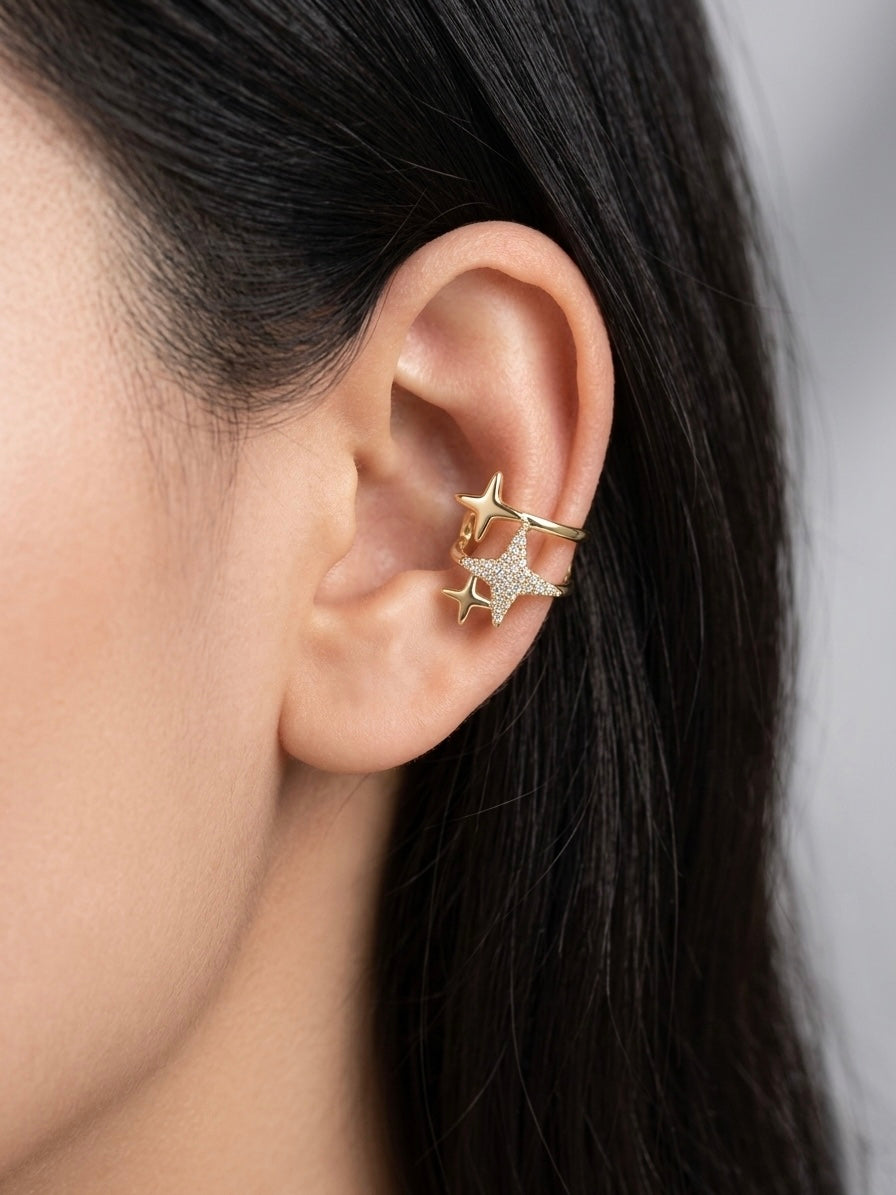 Midnight Ear Cuff