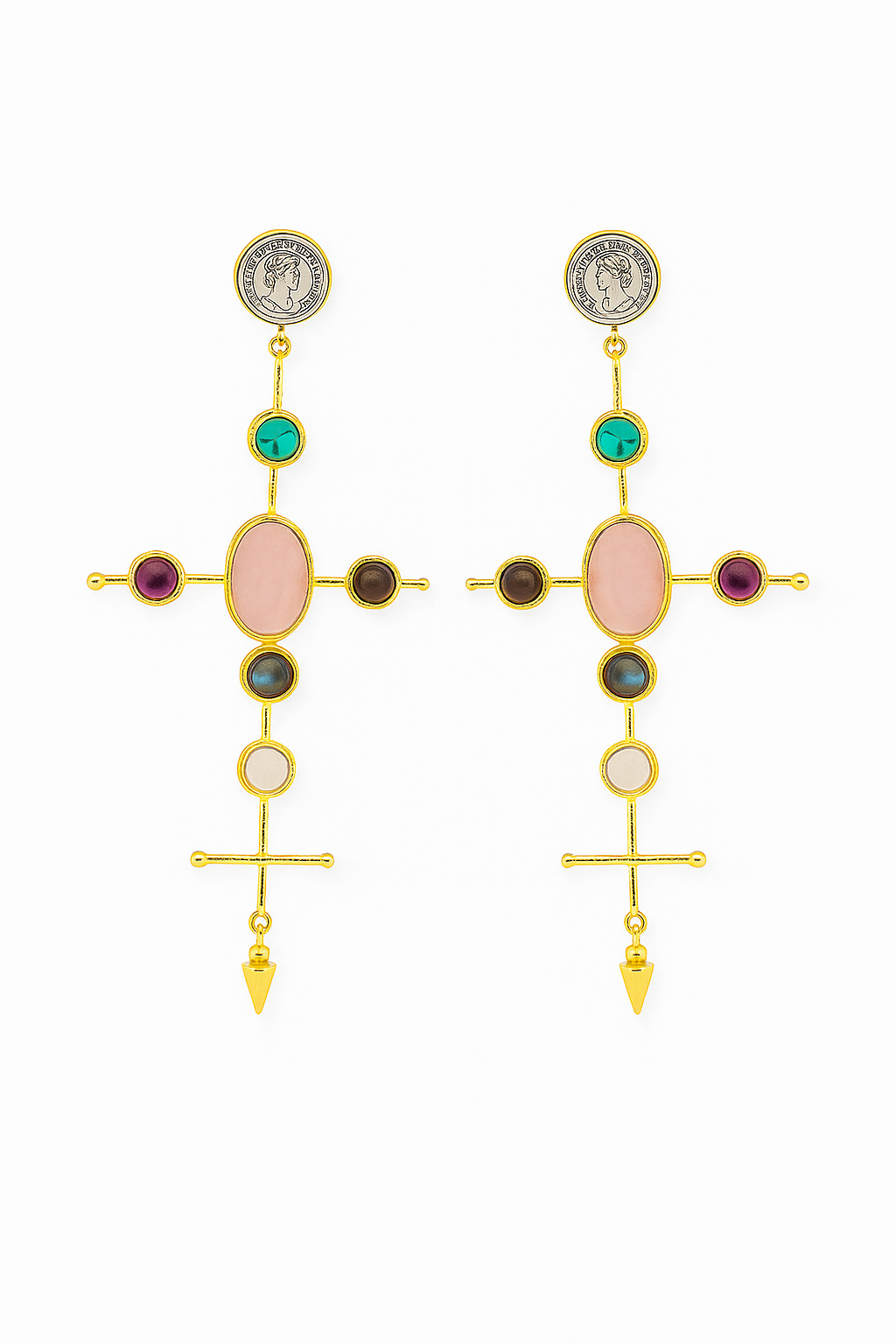 Infinity Cross Earrings