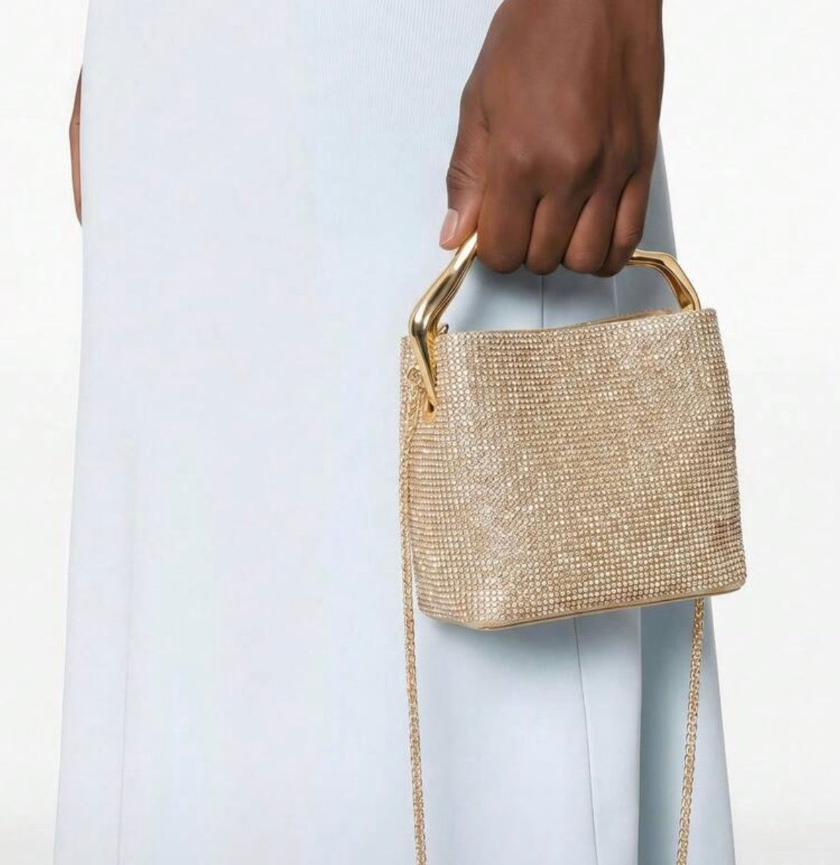 Crystal Bucket Bag