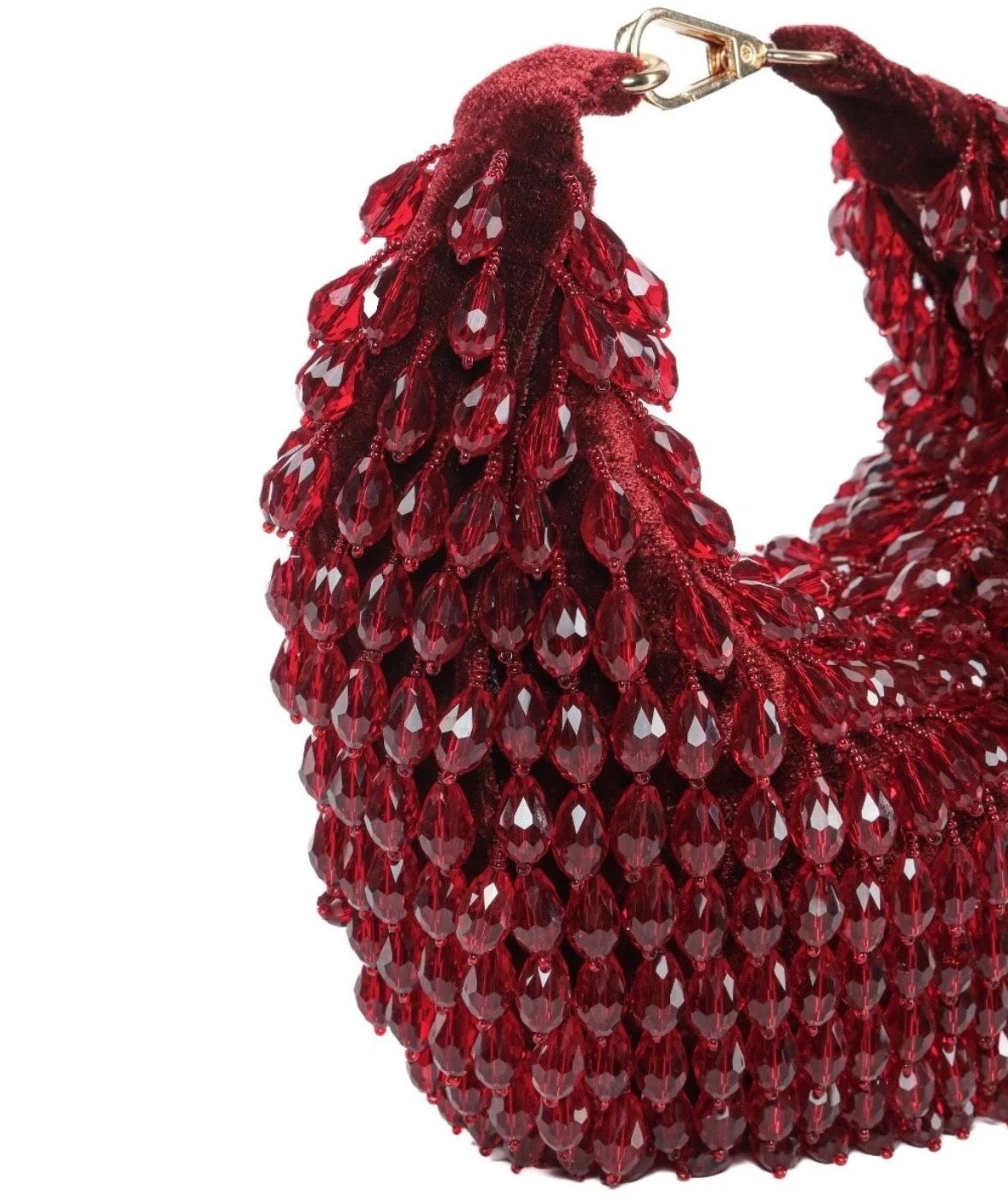 Emerald Crescent Hobo Bag