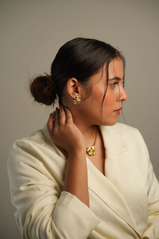 French Rose Earrings