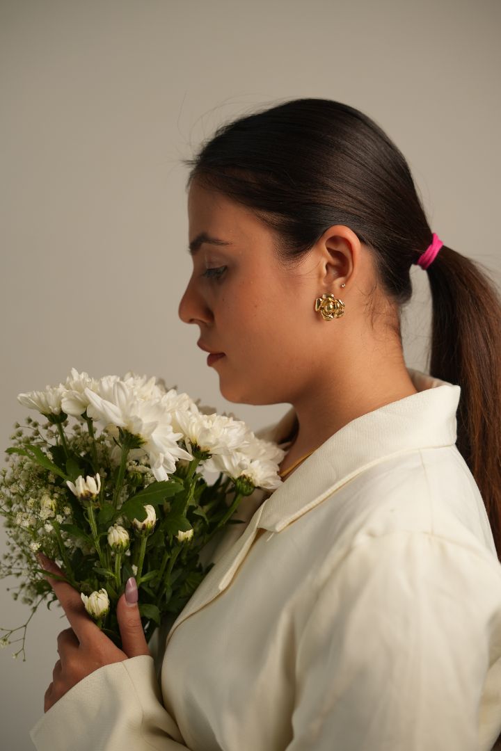 French Rose Earrings