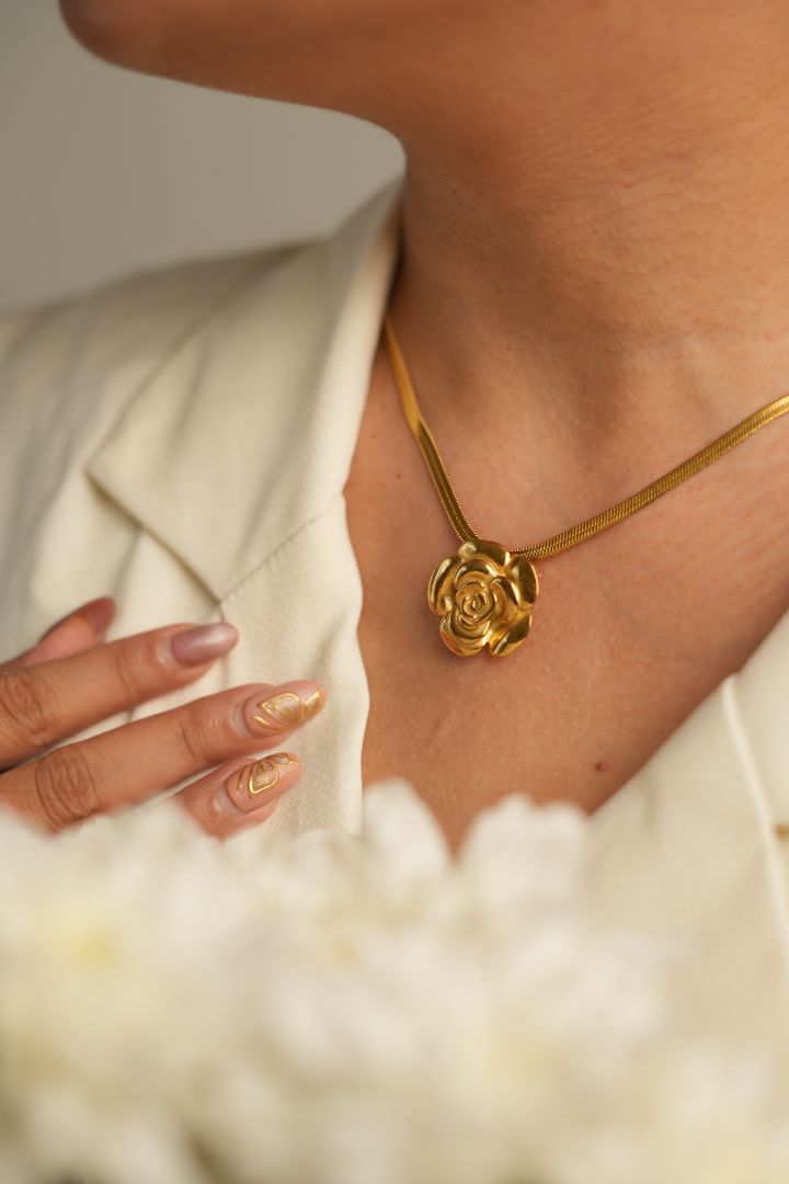 French Rose Necklace