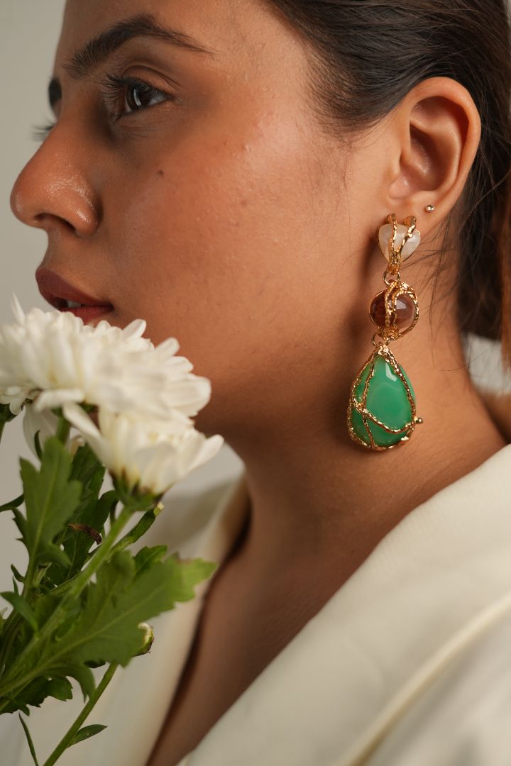 Emerald Embrace Earrings