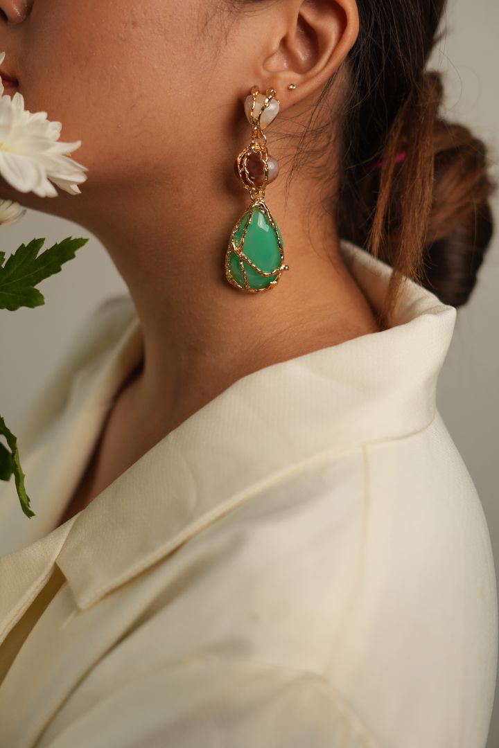 Emerald Embrace Earrings