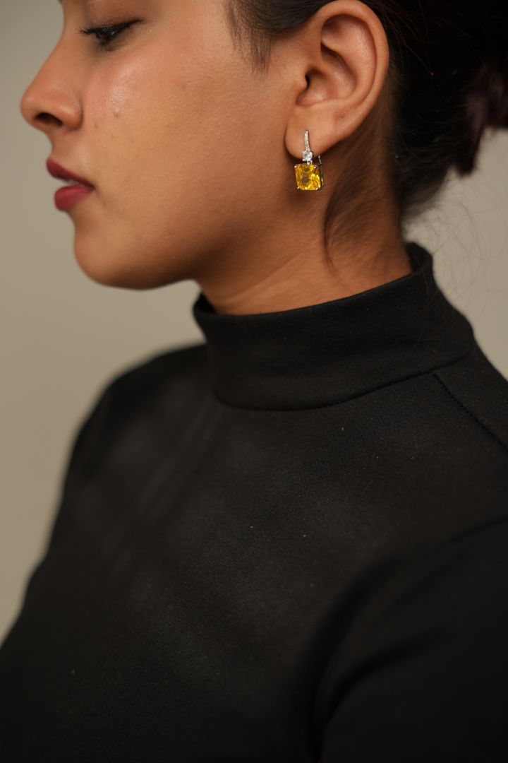 Sunlit Gem Drop Earrings