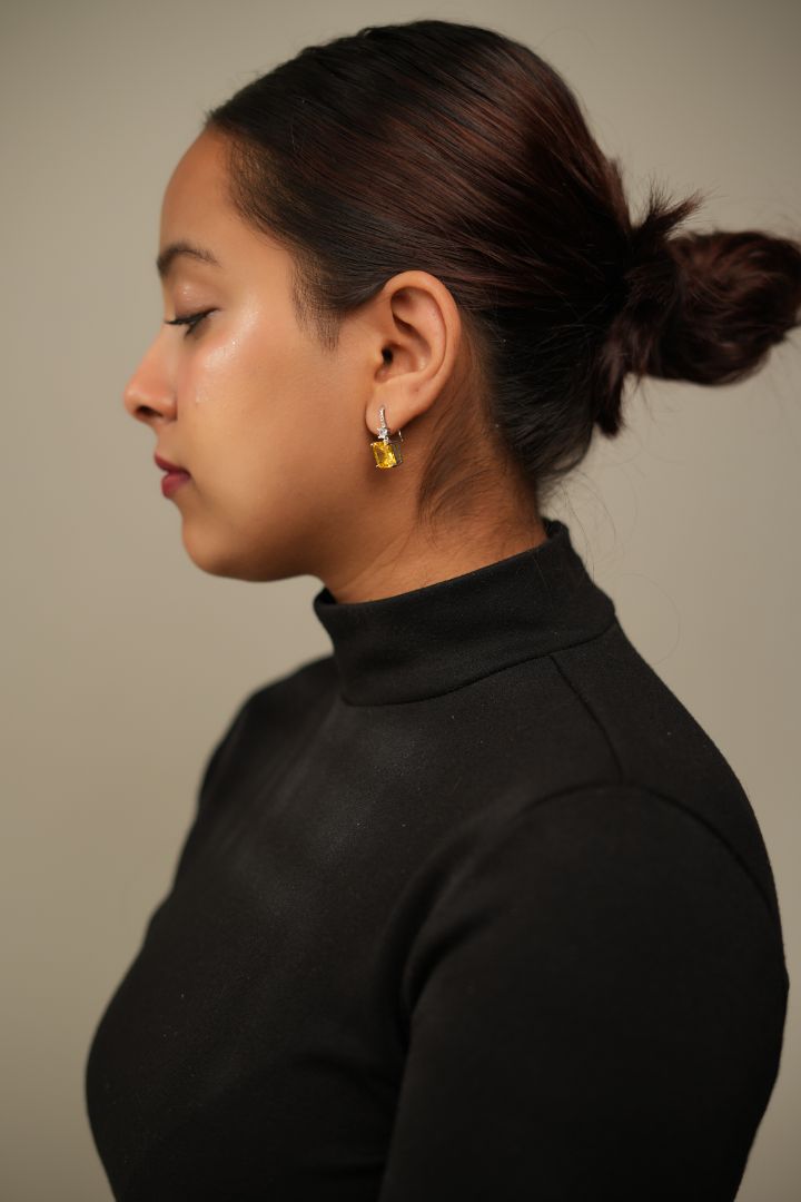 Sunlit Gem Drop Earrings
