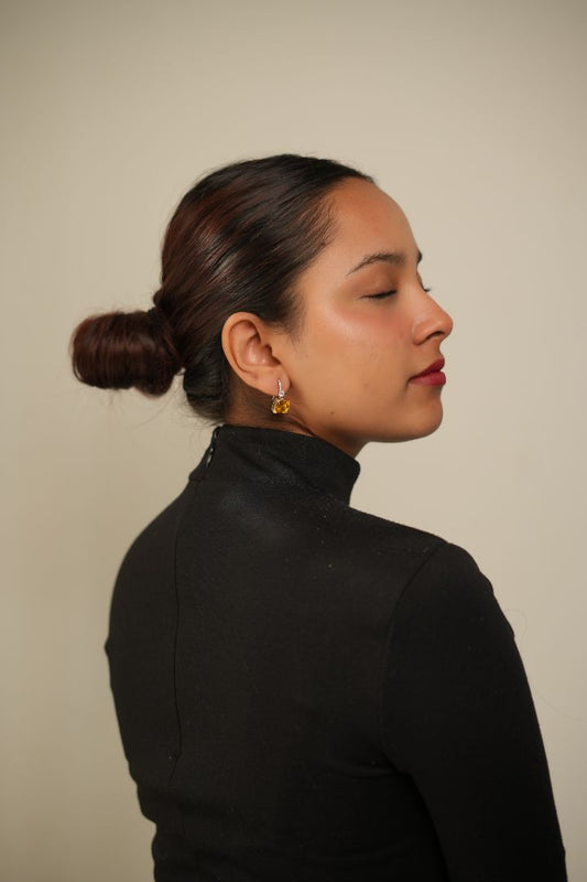 Sunlit Gem Drop Earrings