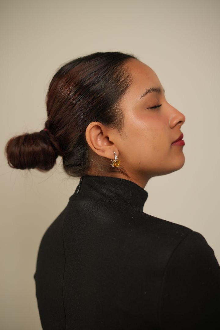 Sunlit Gem Drop Earrings