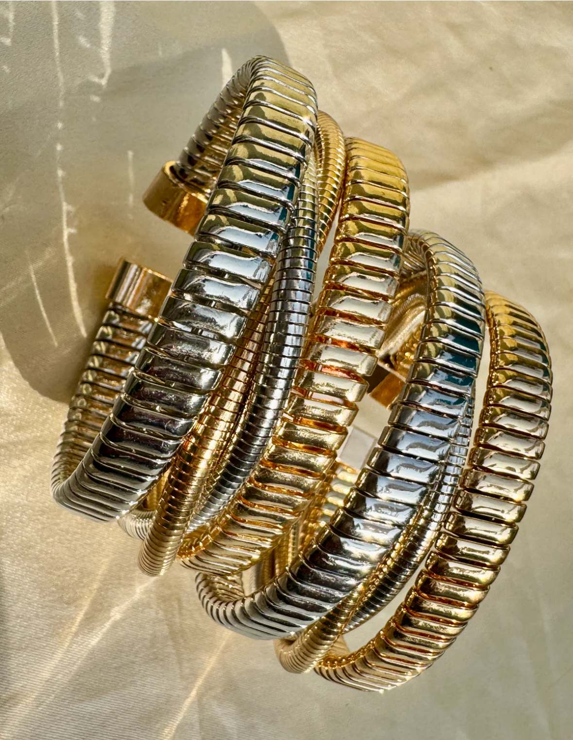 Infinity mix metal bracelet
