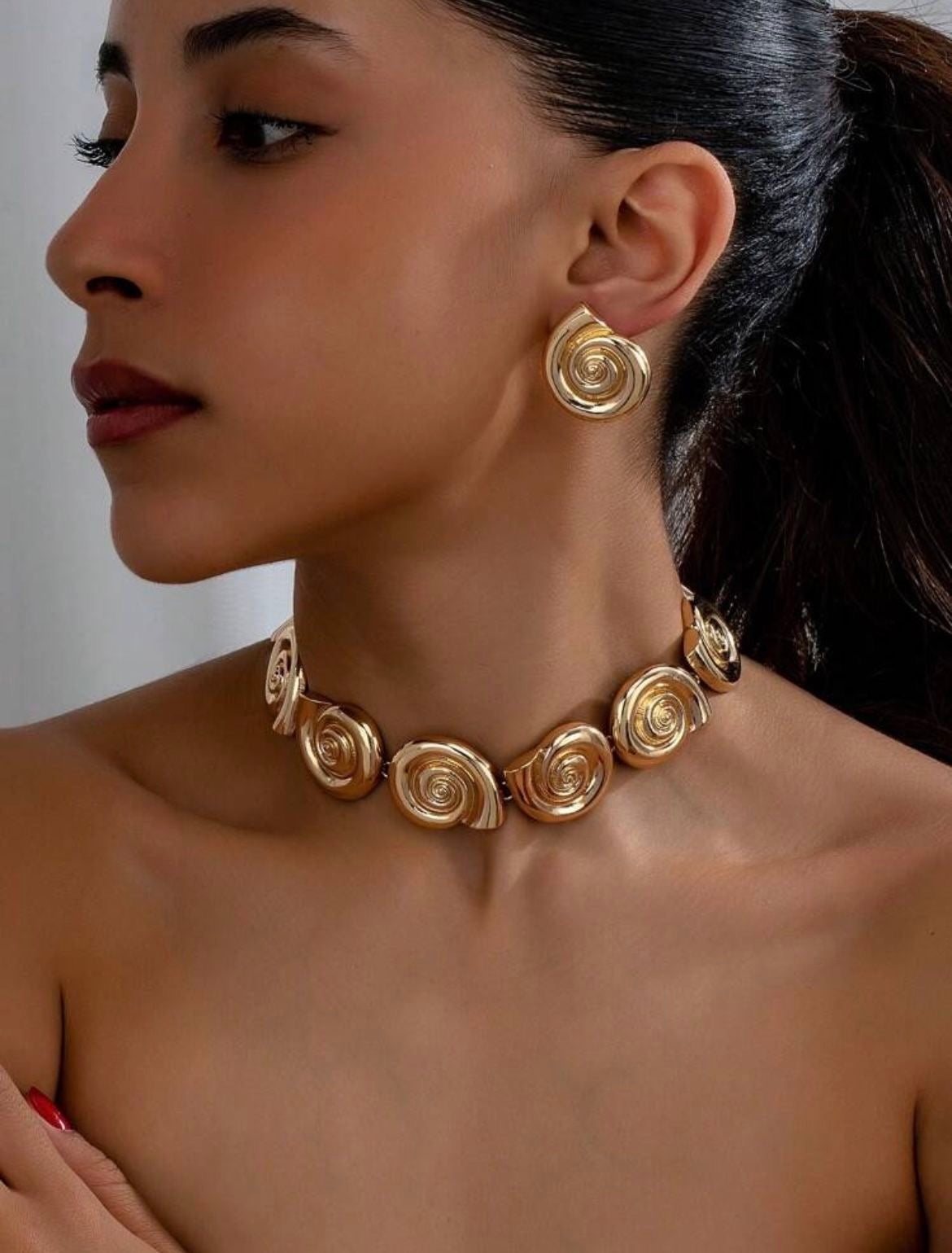 Best seller Seashell necklace + Seashell earrings combo