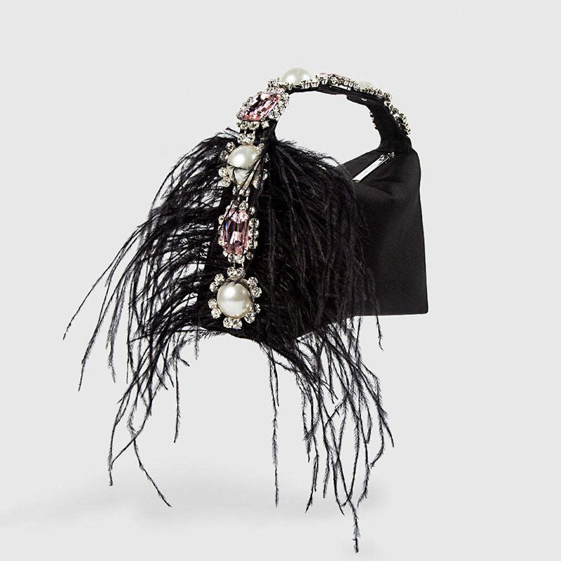 luxury feather bag