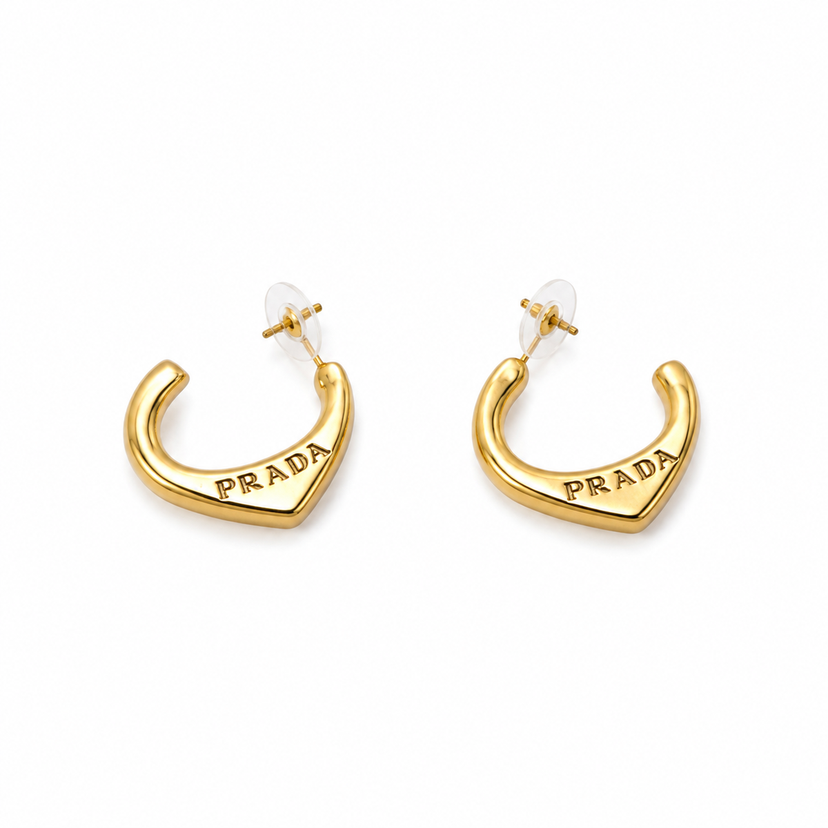 Luna Monogram Hoops