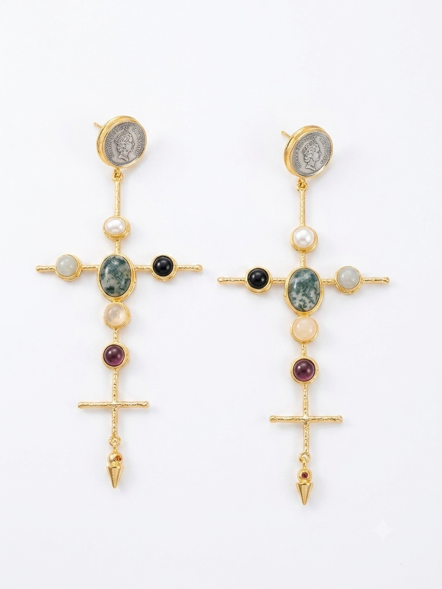 The Cross Earrings