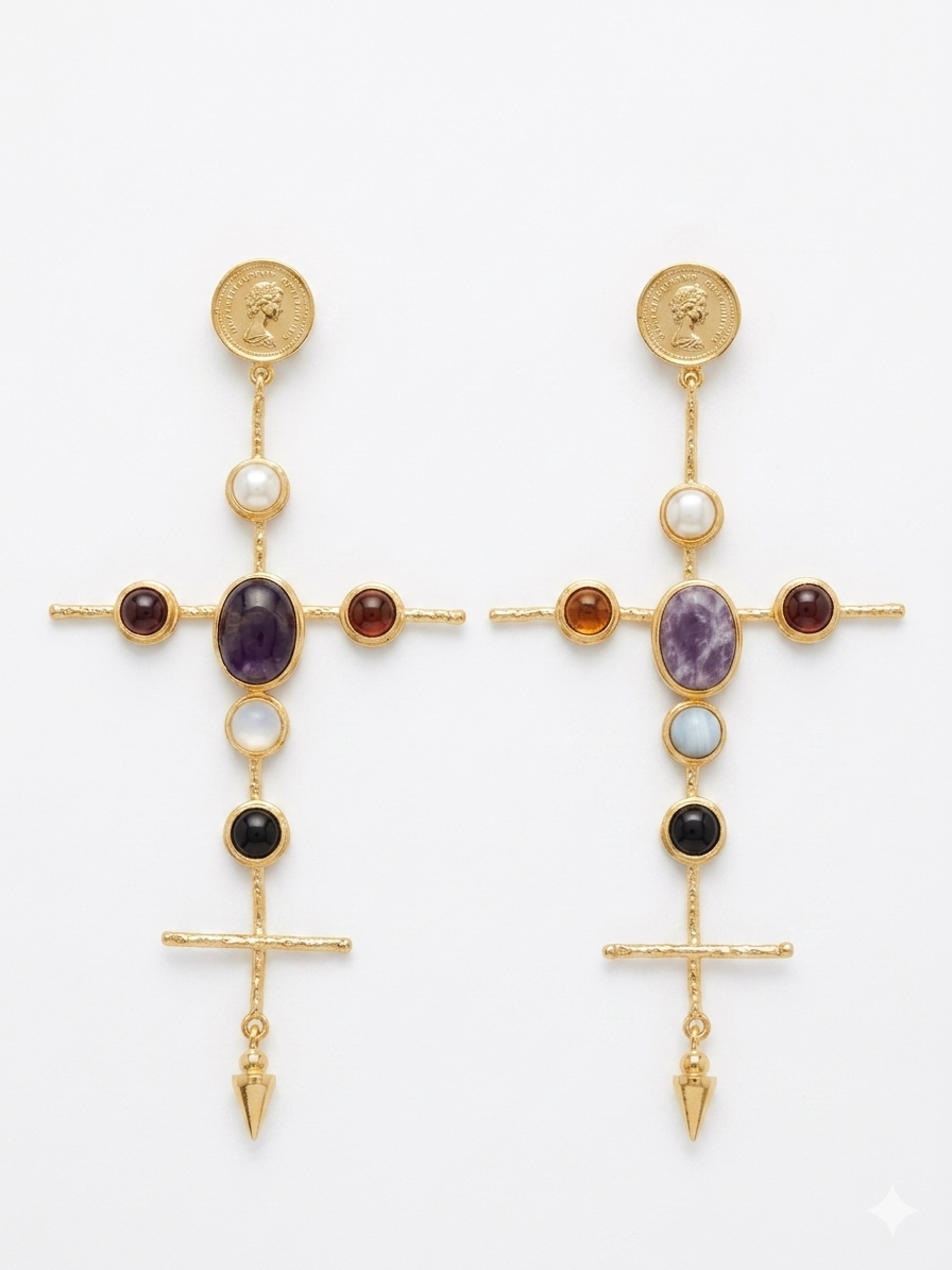 The Cross Earrings