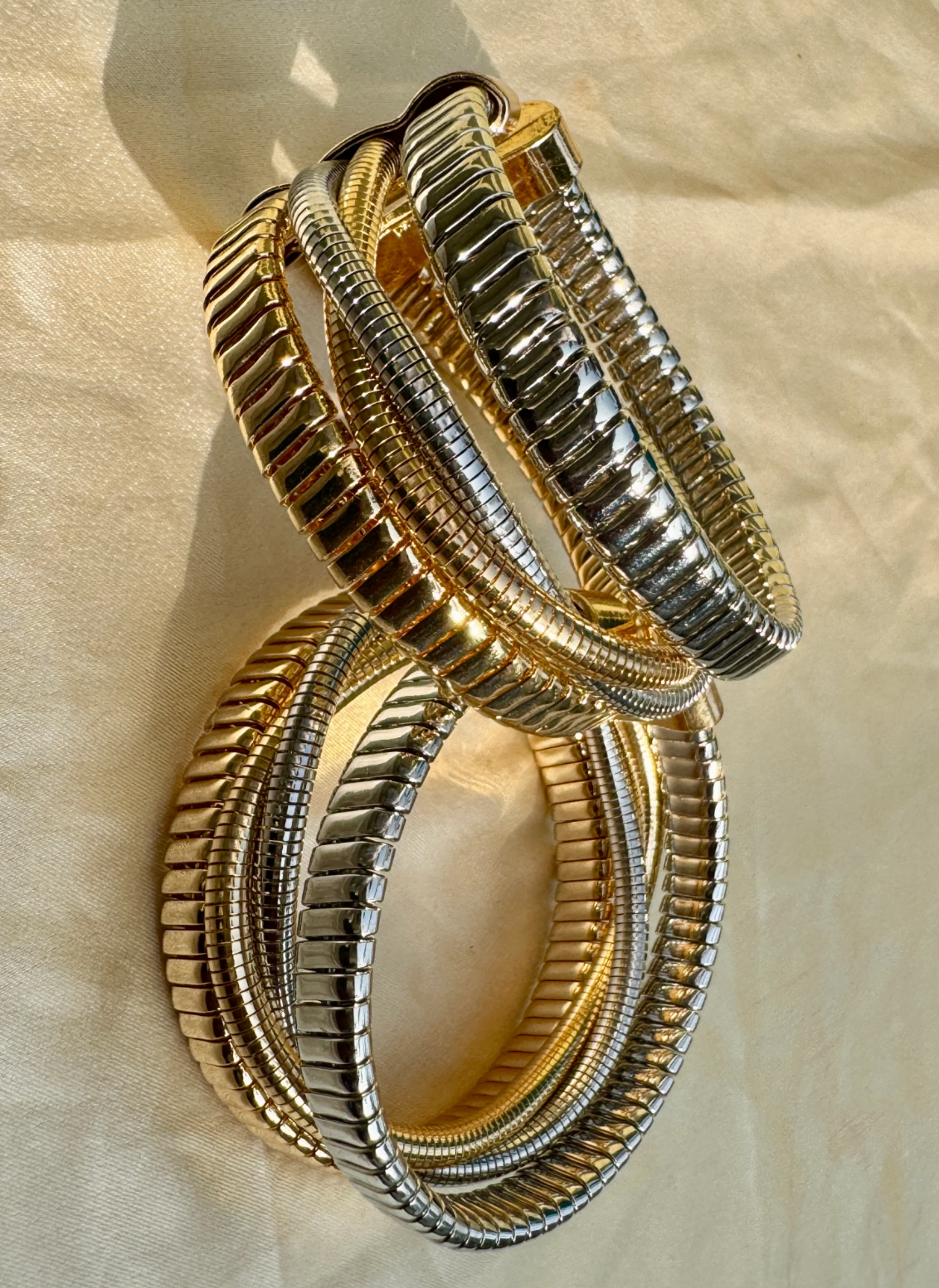 Infinity mix metal bracelet