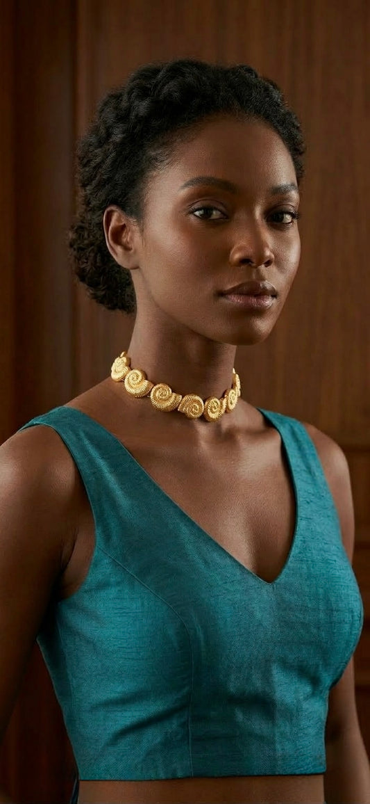 Seashell Arc Necklace