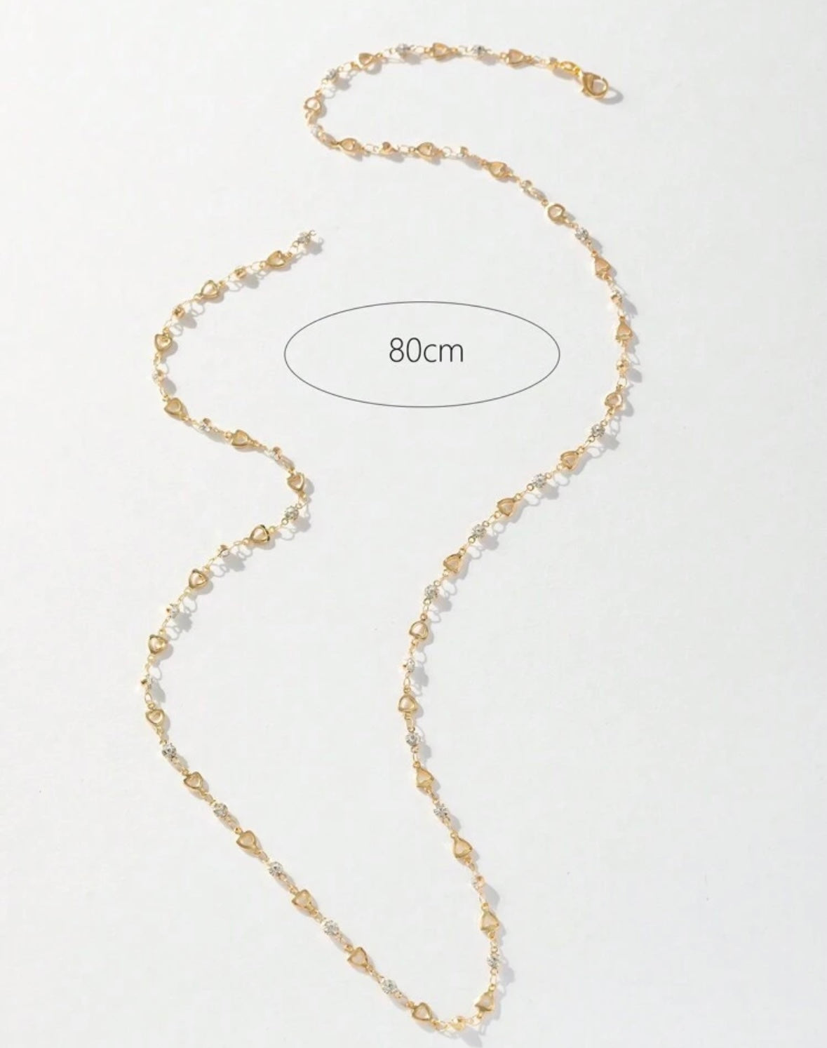 Suha heart diamond studded necklace