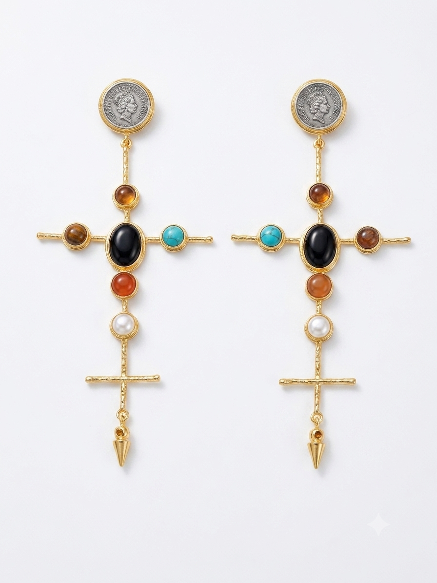 The Cross Earrings