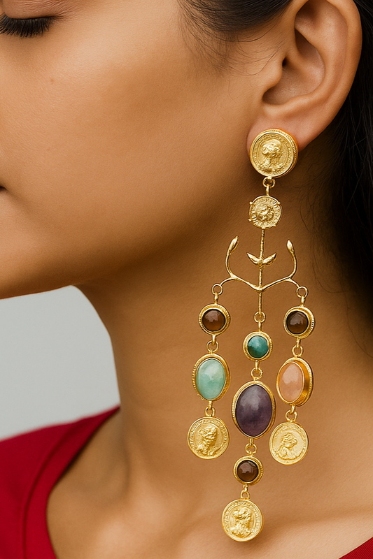 Heritage Coin Cascade Earrings