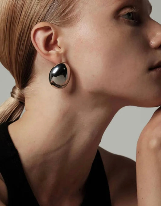 The Silver Dome Earrings