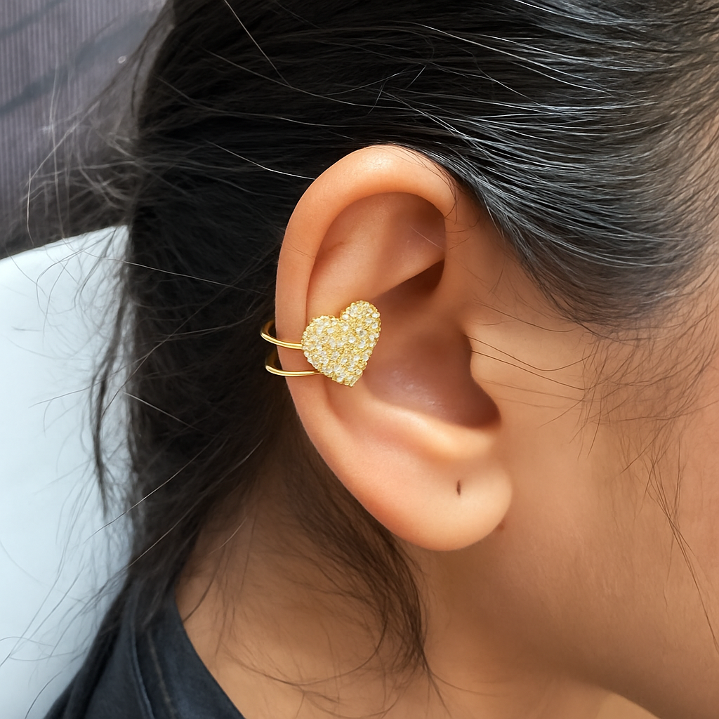 Heart Ear Cuff