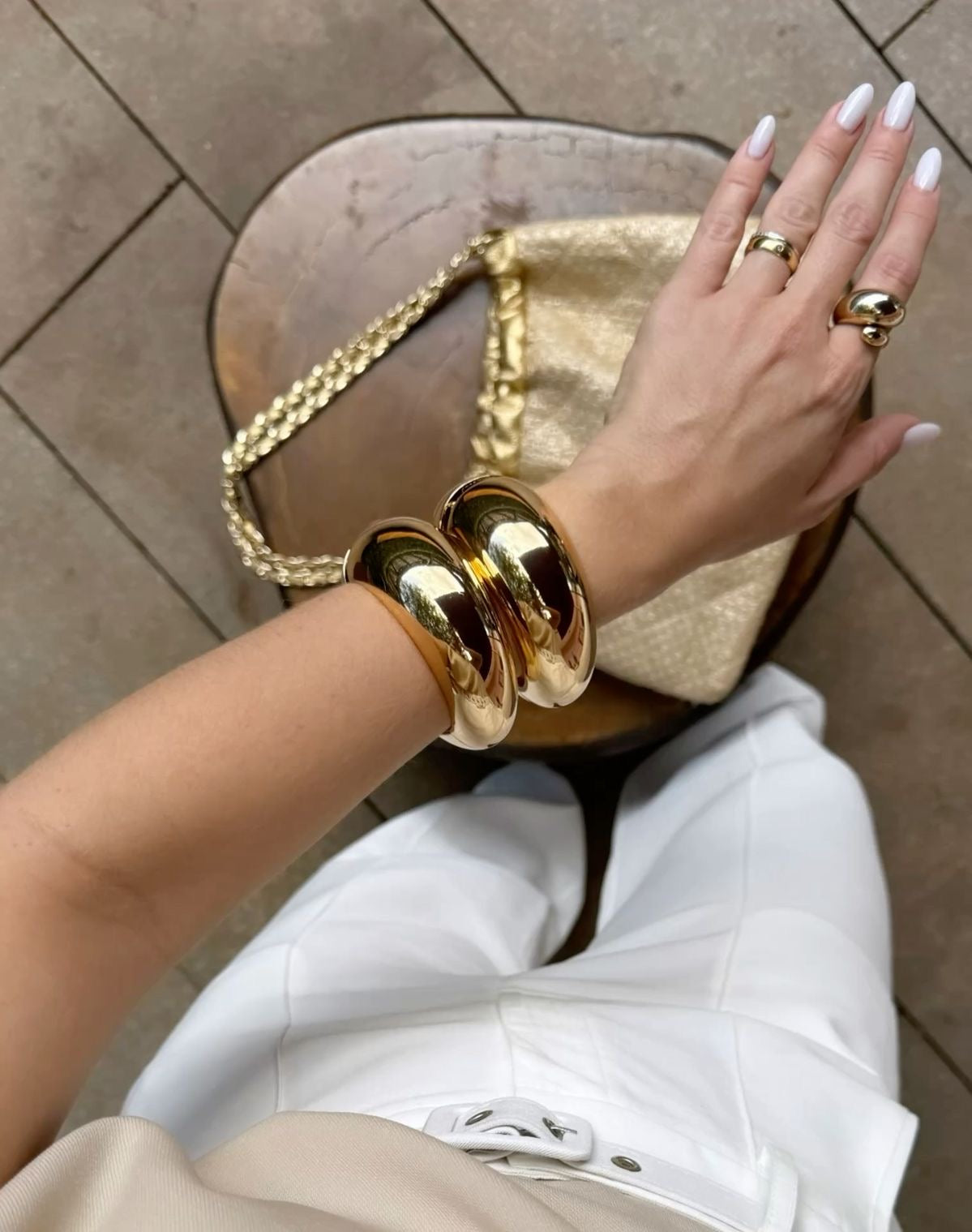 Golden Aura Cuff Bracelet