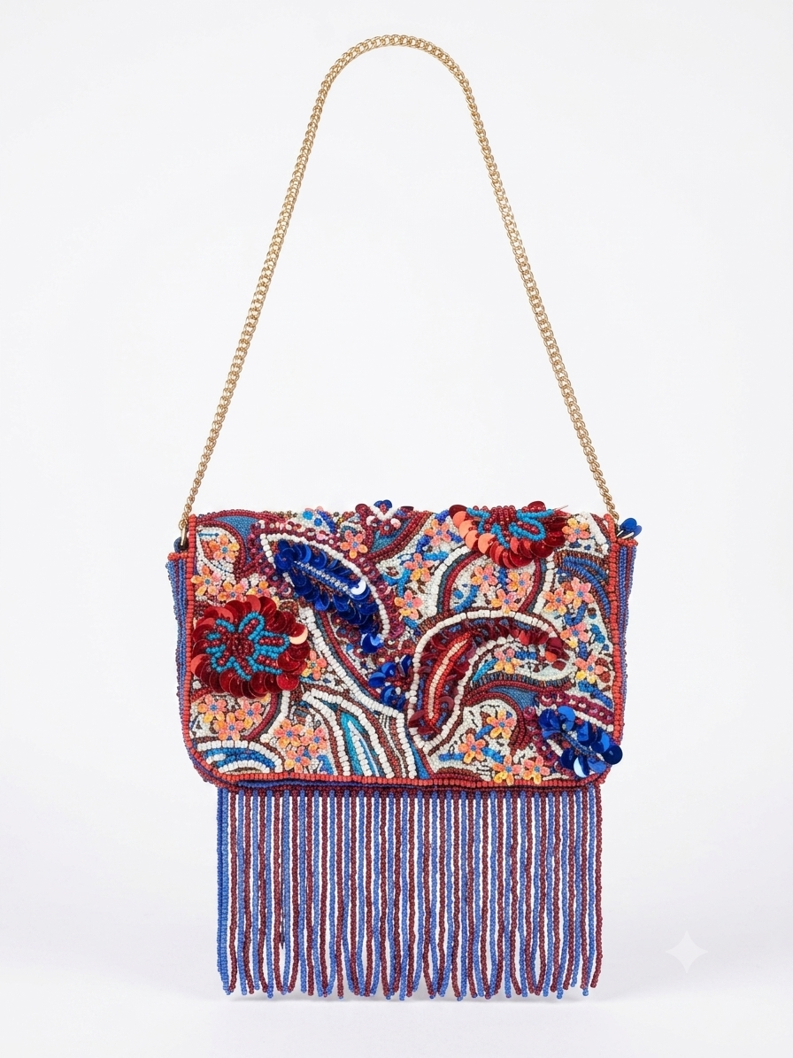Luxe Hand-Beaded Bag