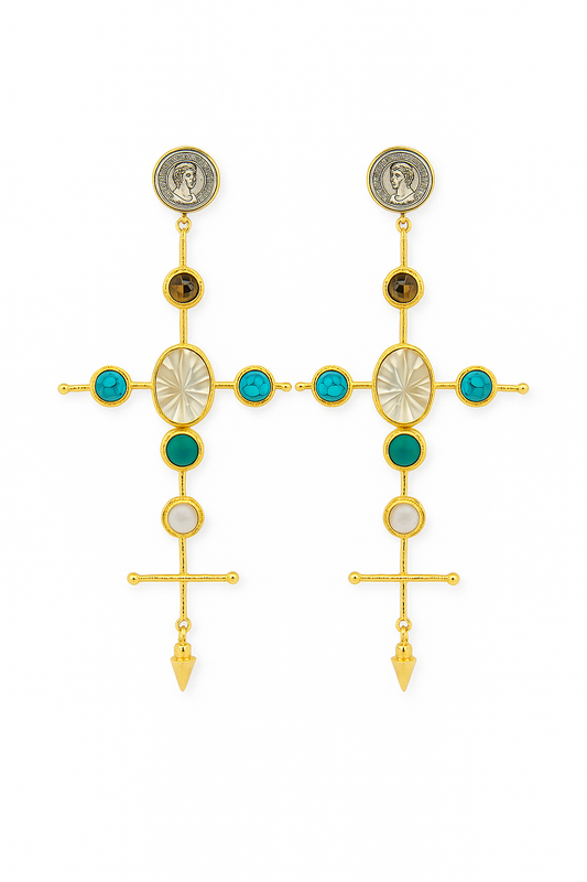 Eternal Cross Earrings