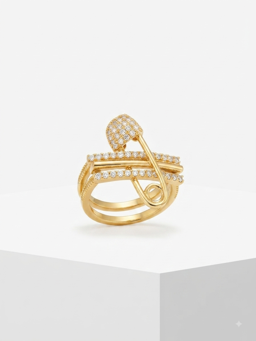 Safety Pin Ring Stack