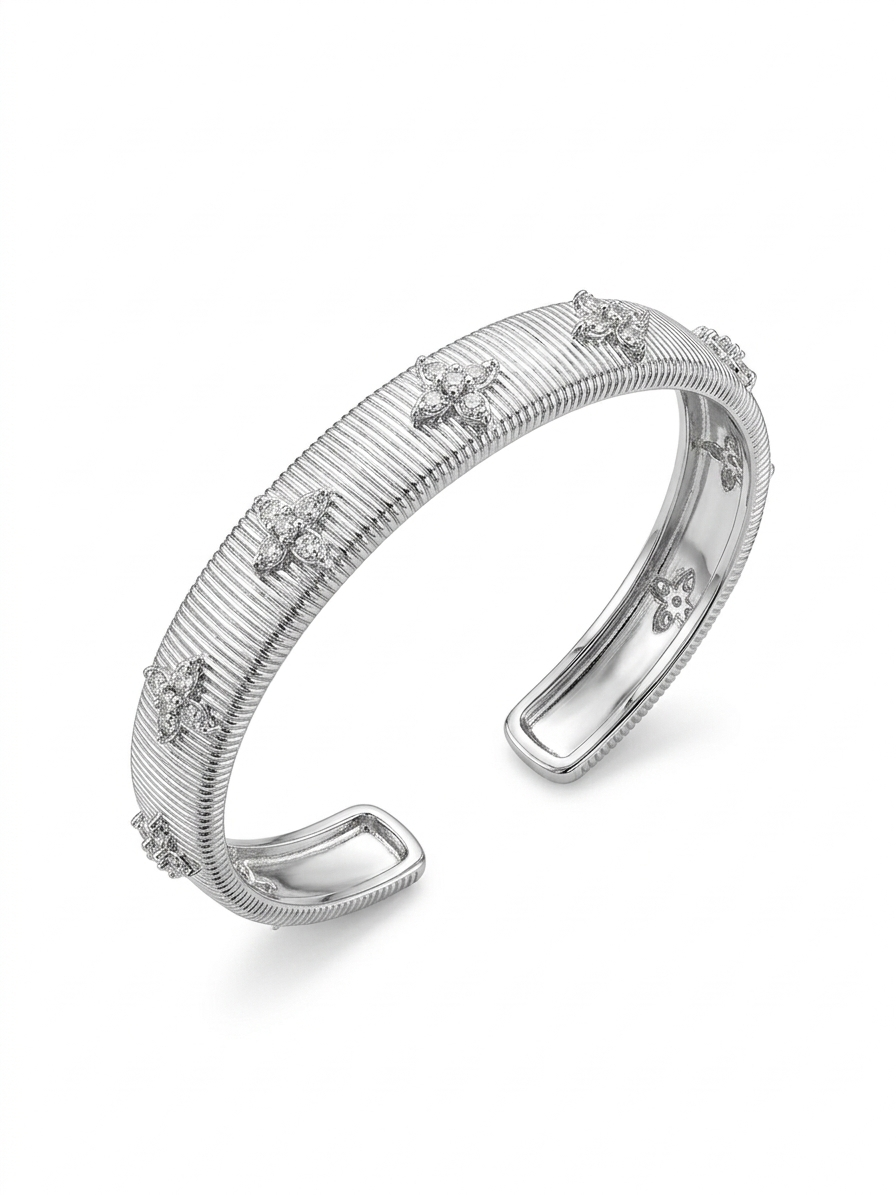 The Silver Flower Bracelet