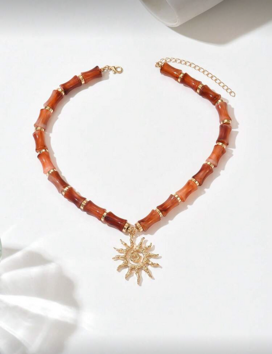 Sun summer necklace
