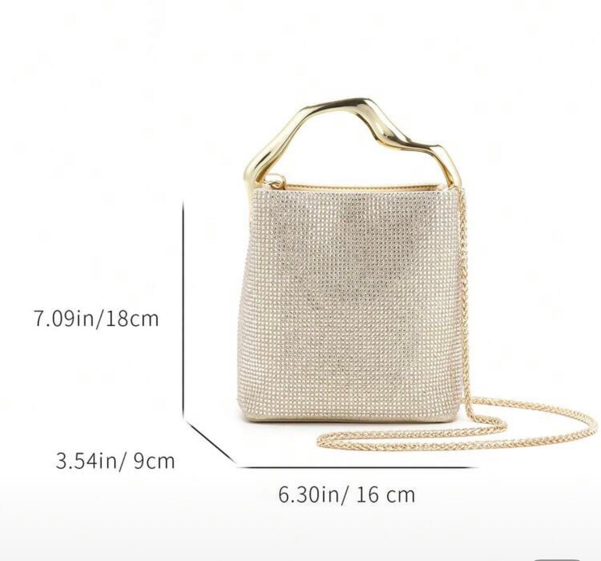 Crystal Bucket Bag