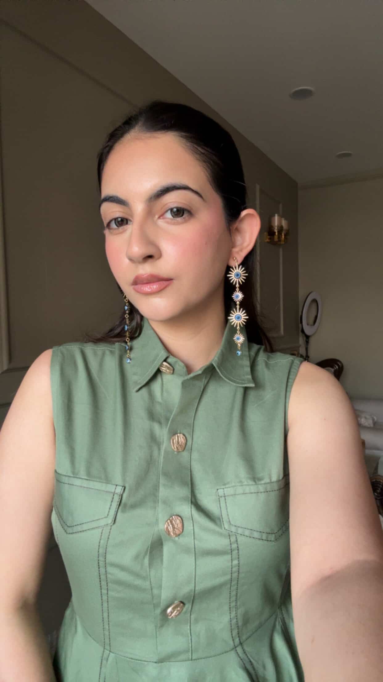 Sunshine Evil Eye Statement Earrings