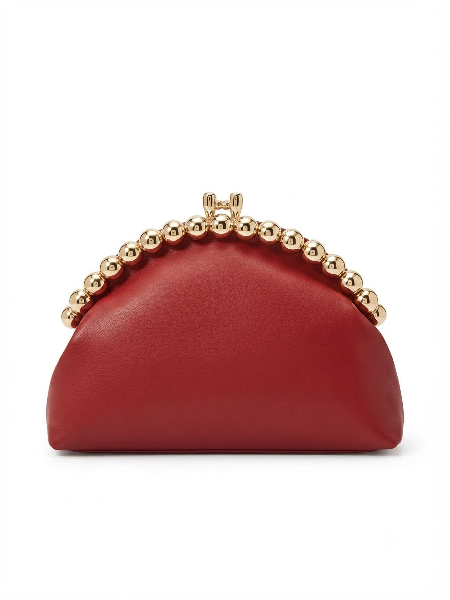 Scarlet Red Luna Noir Clutch