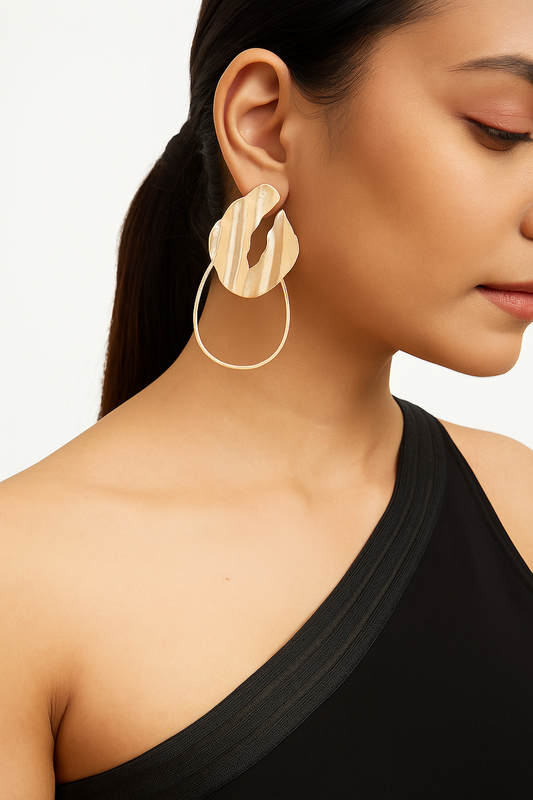 Versatile hoop earrings