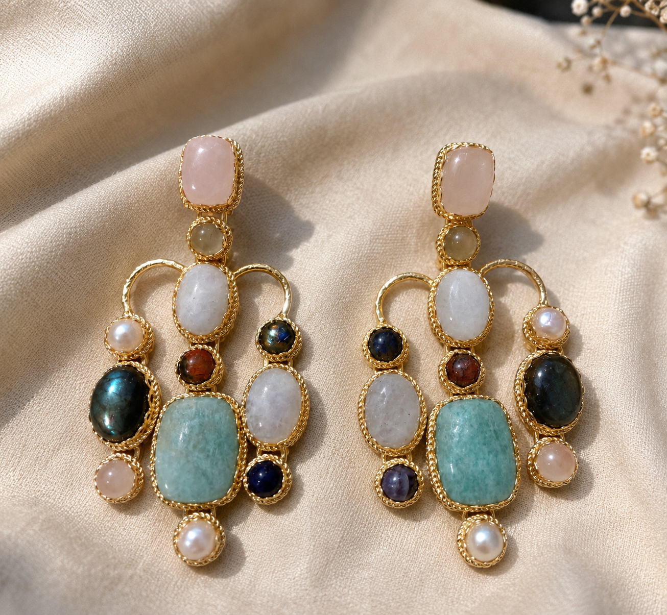 Festive Gemstone Earrings