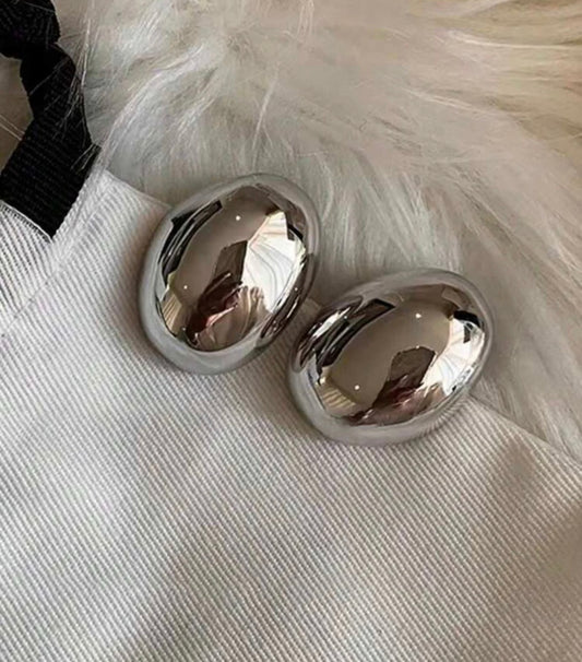 The Silver Dome Earrings