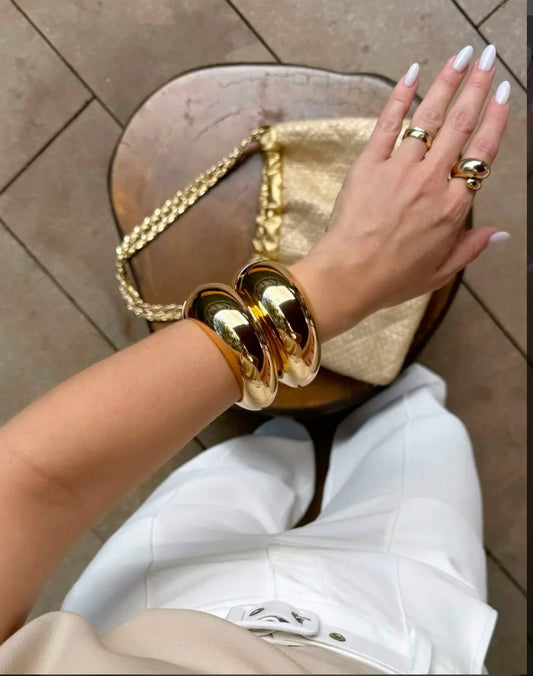 Golden Aura Cuff Bracelet