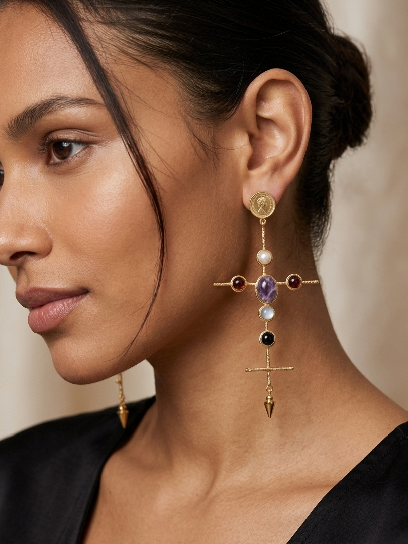 The Cross Earrings