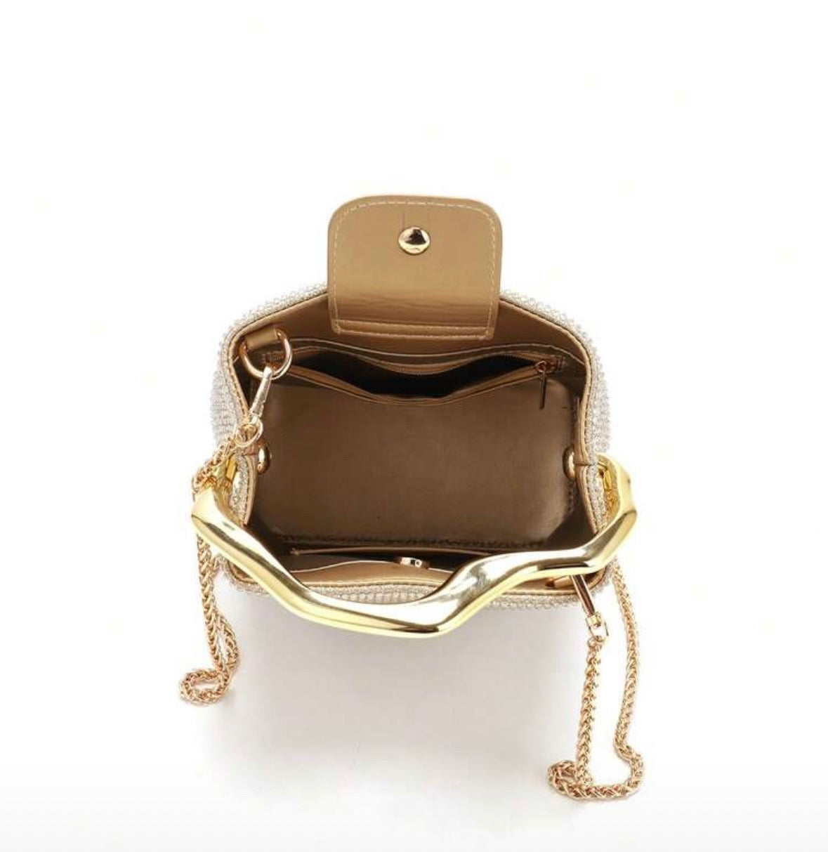 Crystal Bucket Bag