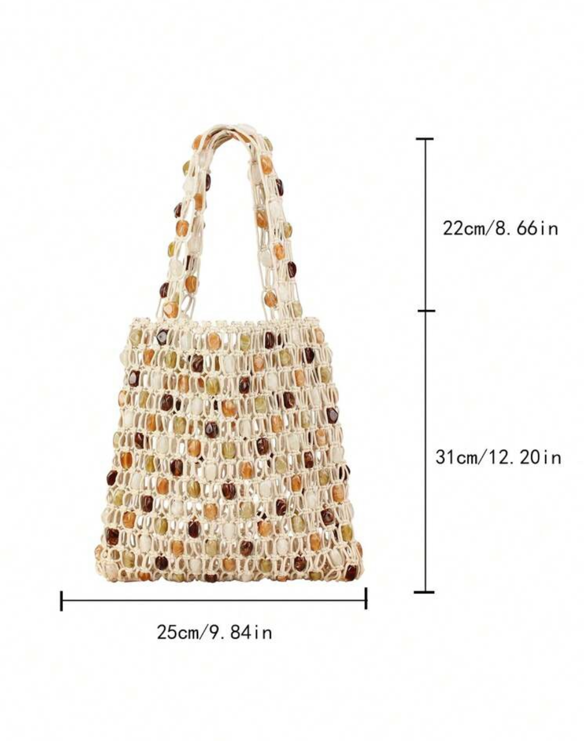 Stone beaded bag