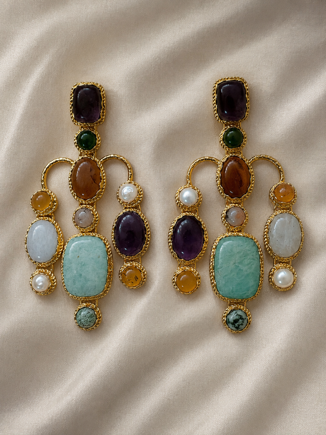 Festive Gemstone Earrings