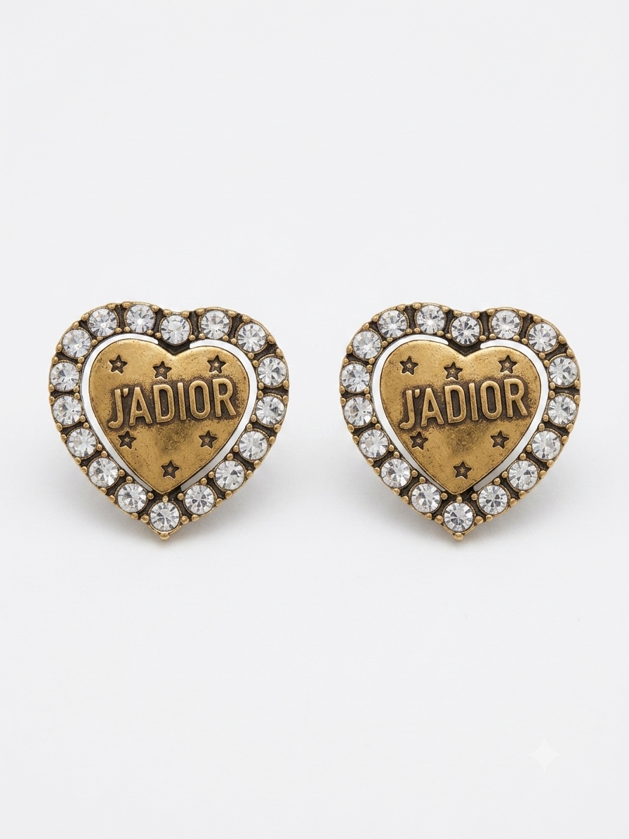 J’Adior Heart Earrings