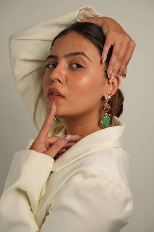 Emerald Embrace Earrings