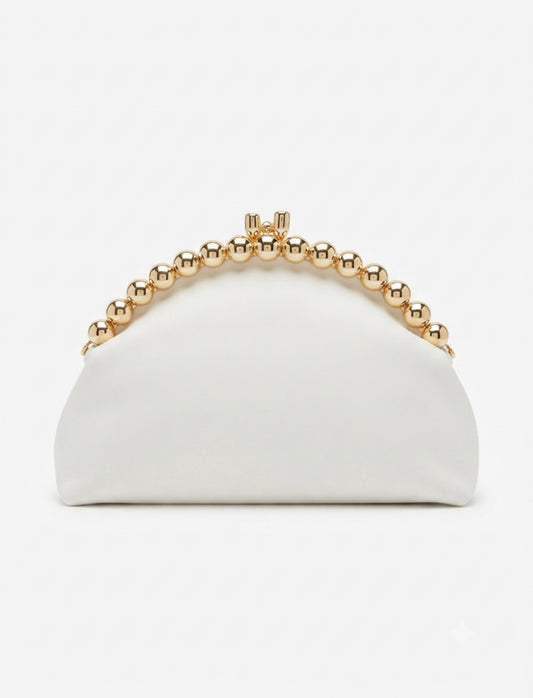 White Luna Noir Clutch